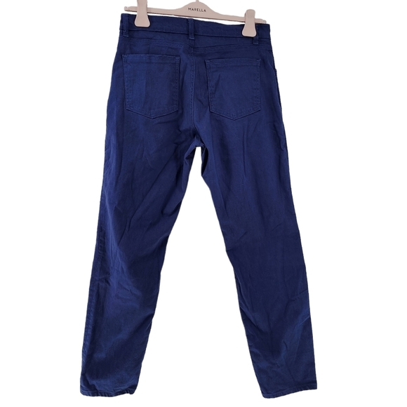 Blue Delta Men's Johnson Benjamin Custom Made Dull Blue Jhino Straight Leg Jean - Picture 5 of 6